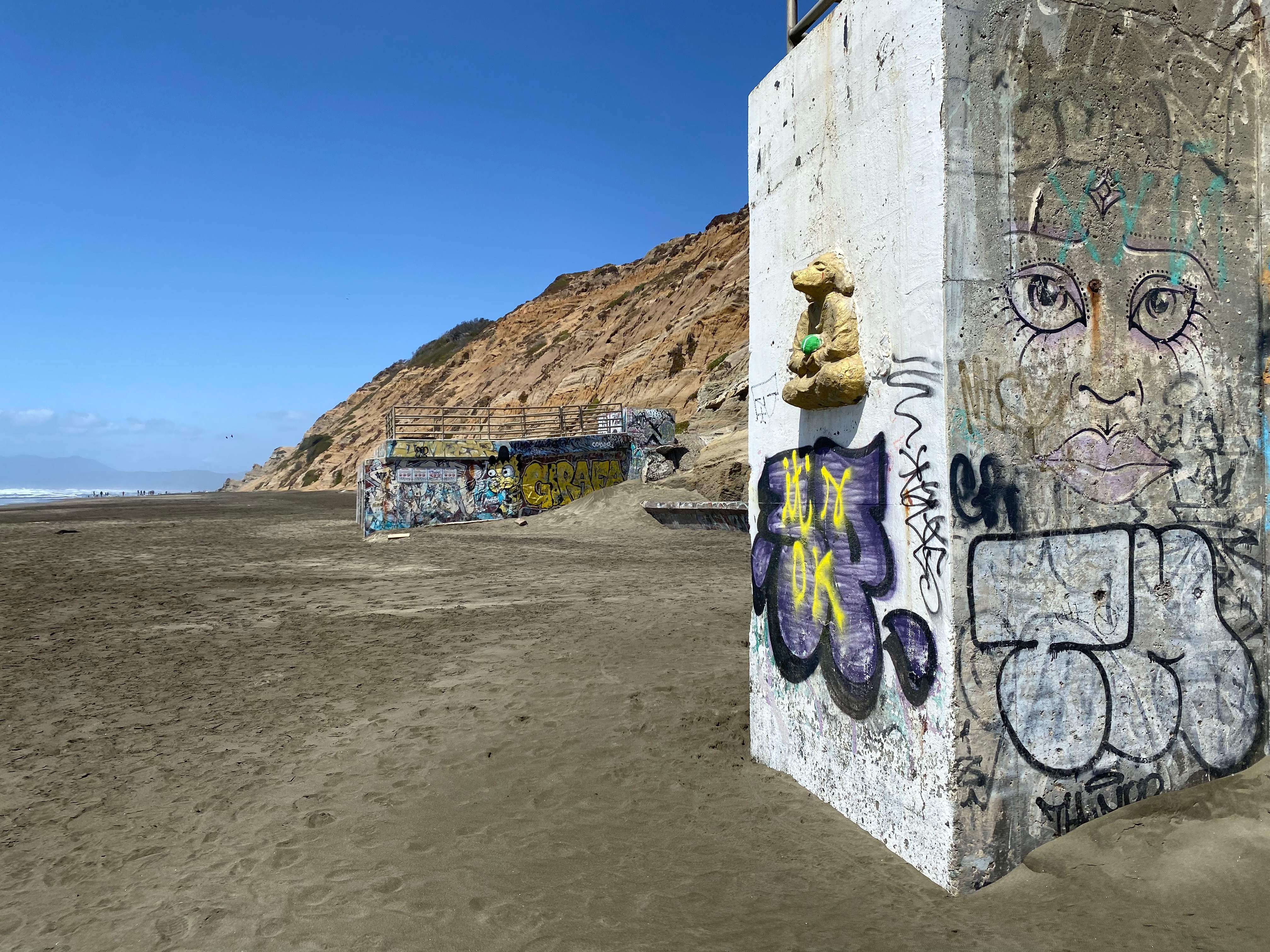 meditative art on Ocean Beach — photograph by A.B. Quine